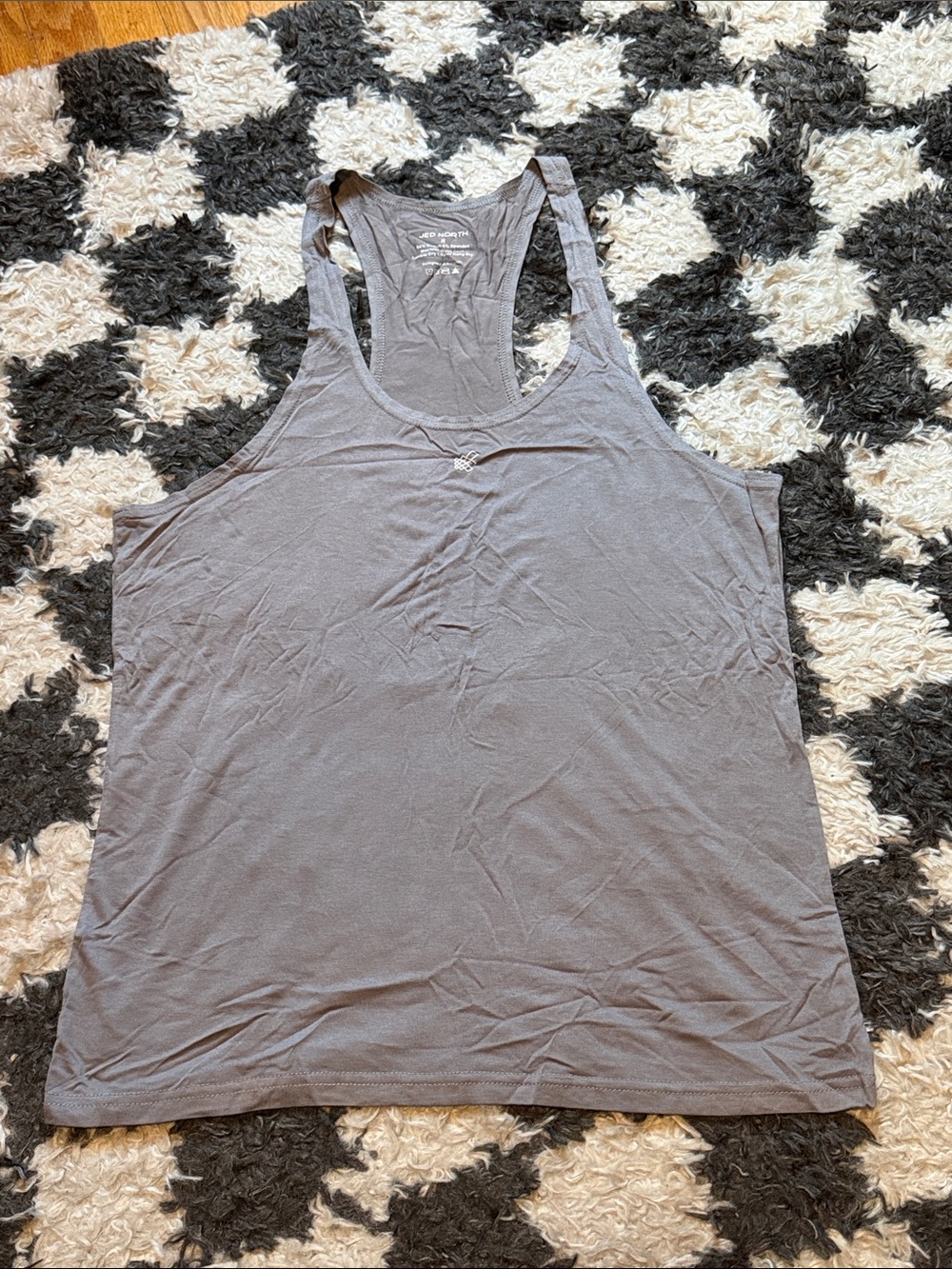 Jed North Men's Gray Racerback Stringer Tank Top Size Medium